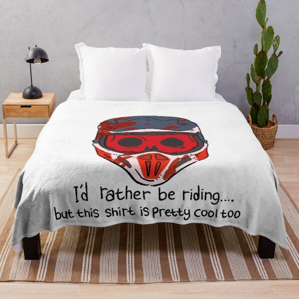Item preview, "I'd Rather Be Riding" Funny Motocross Skull - Dirt Bike Lover Gift designed and sold by RNASstuff.