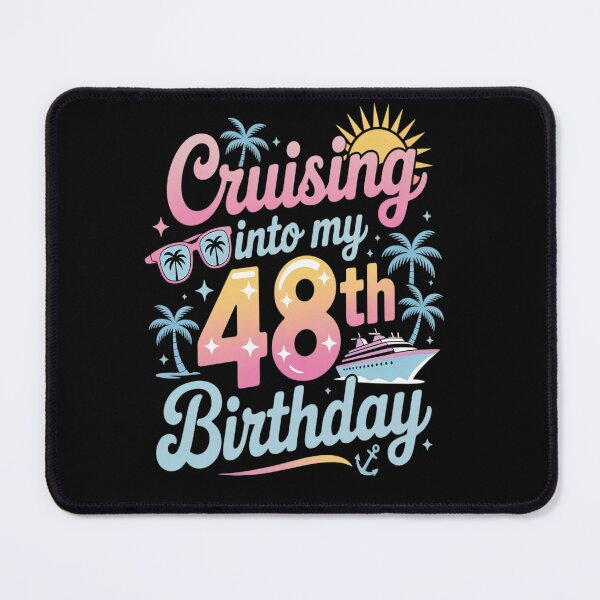 Item preview, Tie Dye Cruising Into My 48th Birthday Sunglasses Trip designed and sold by Moxizz.