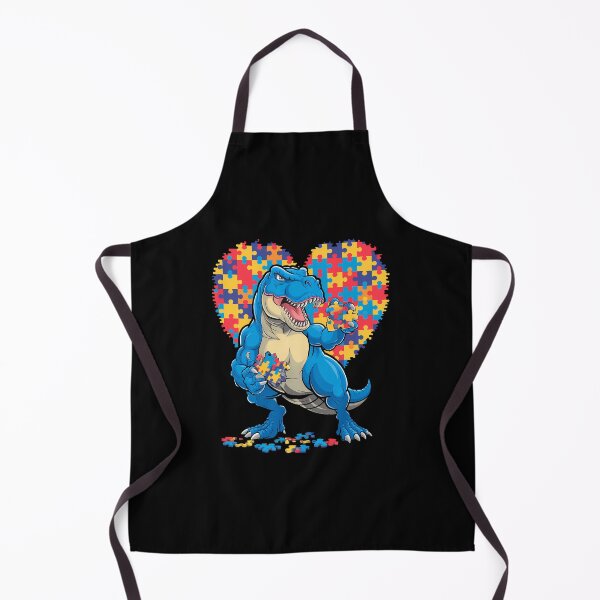 Item preview, Autism Awareness Dinosaur T-Rex Heart designed and sold by CruelShadesSt.