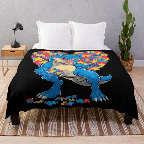 Item preview, Autism Awareness Dinosaur T-Rex Heart designed and sold by CruelShadesSt.