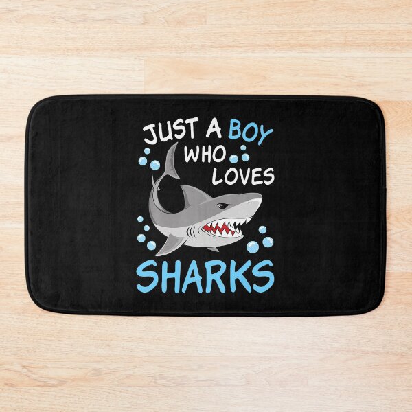Item preview, Just A Boy Who Loves Sharks Funny Ocean Animal Shark Kid designed and sold by AileighKyser.