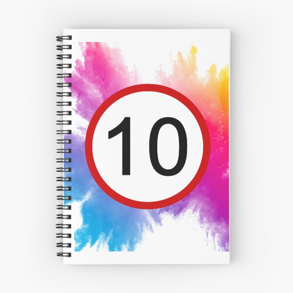 Item preview, 10, Ten, Road Sign, Age Sign, Novelty, Birthday, Rainbow  designed and sold by AASparksDesigns.