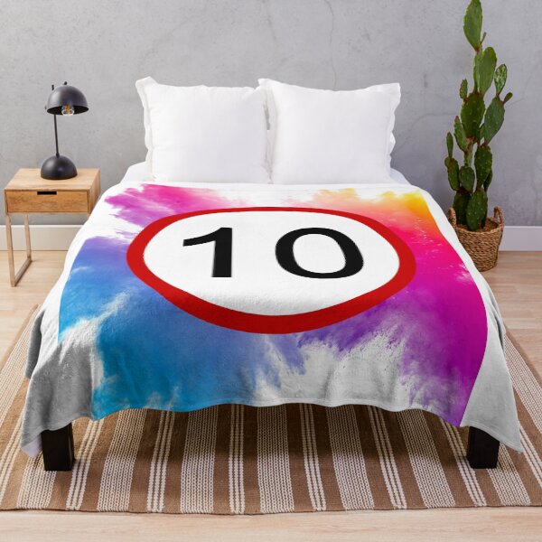 Item preview, 10, Ten, Road Sign, Age Sign, Novelty, Birthday, Rainbow  designed and sold by AASparksDesigns.