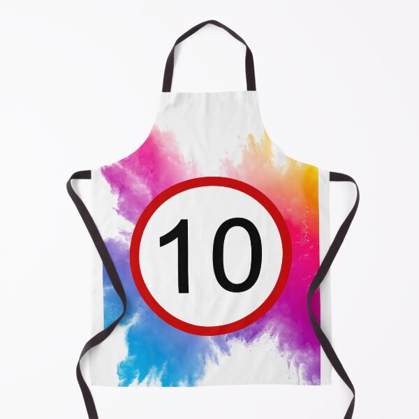 Item preview, 10, Ten, Road Sign, Age Sign, Novelty, Birthday, Rainbow designed and sold by AASparksDesigns.