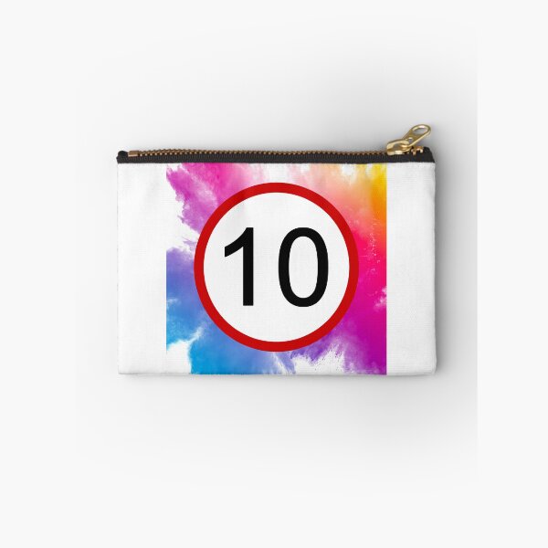 Item preview, 10, Ten, Road Sign, Age Sign, Novelty, Birthday, Rainbow  designed and sold by AASparksDesigns.
