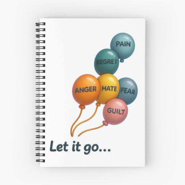 Item preview, Let It Go – 8D Bubbly Balloon Emotions Sticker Art | Pain, Regret, Fear & Healing designed and sold by Gurjeetpixelart.