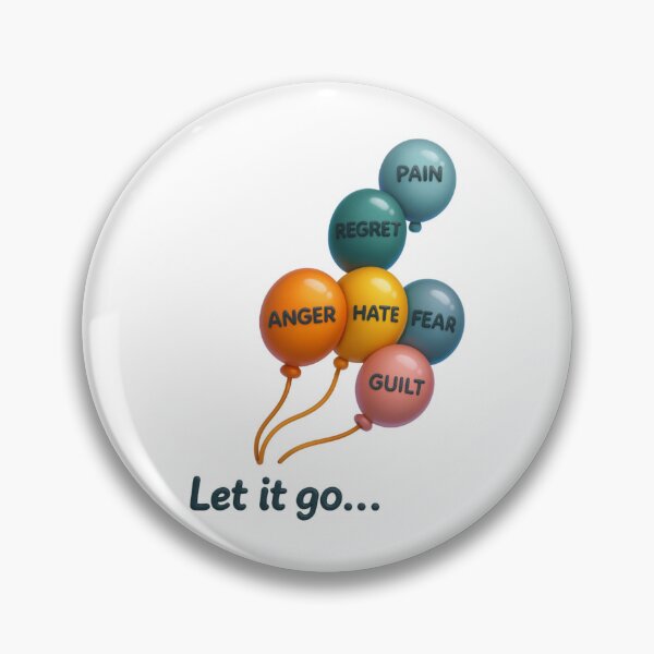 Item preview, Let It Go – 8D Bubbly Balloon Emotions Sticker Art | Pain, Regret, Fear & Healing designed and sold by Gurjeetpixelart.