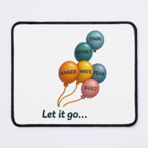 Item preview, Let It Go – 8D Bubbly Balloon Emotions Sticker Art | Pain, Regret, Fear & Healing designed and sold by Gurjeetpixelart.