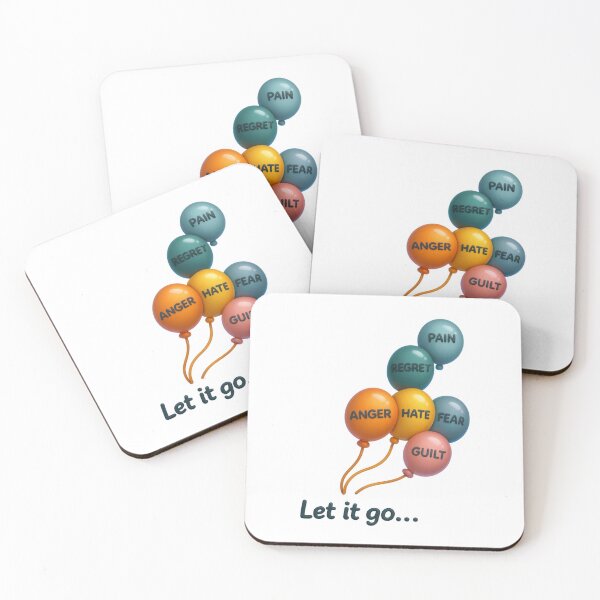 Item preview, Let It Go – 8D Bubbly Balloon Emotions Sticker Art | Pain, Regret, Fear & Healing designed and sold by Gurjeetpixelart.