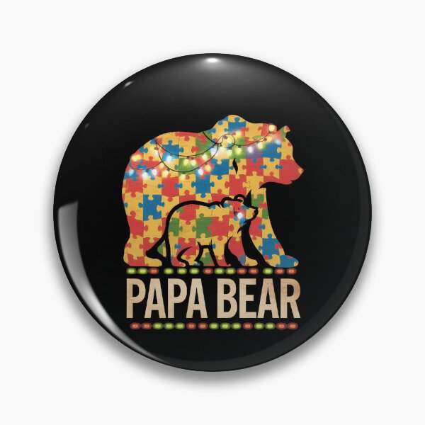 Item preview, Papa Bear Autism Awareness Autism Family Dad designed and sold by CruelShadesSt.
