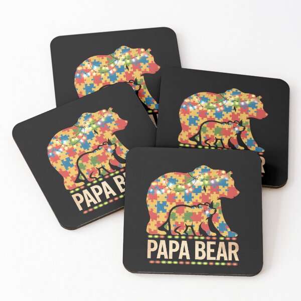 Item preview, Papa Bear Autism Awareness Autism Family Dad designed and sold by CruelShadesSt.