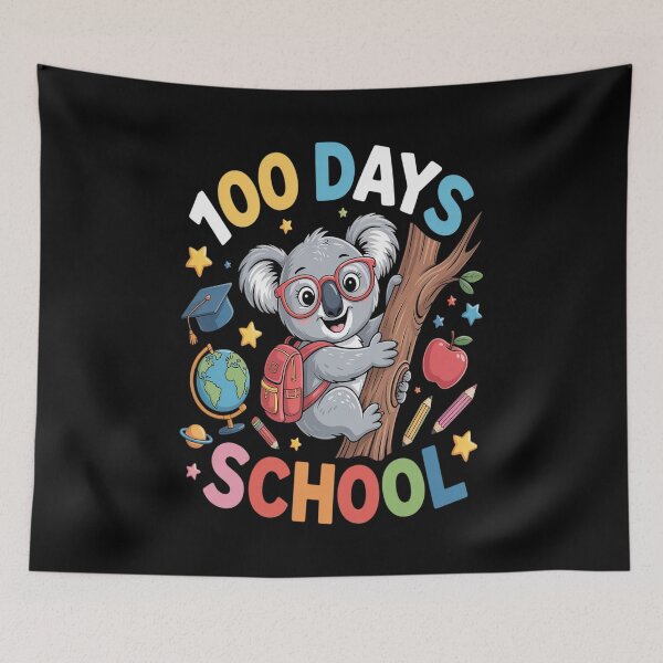 Item preview, 100 days smarter Cute hanging koala 100 days of School designed and sold by Moxizz.