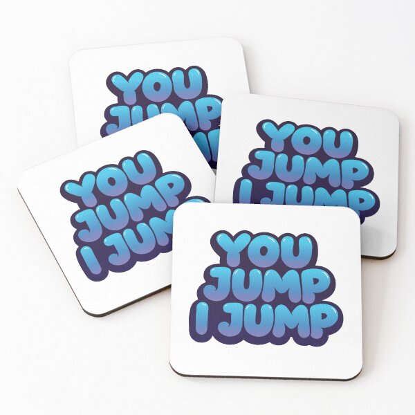 Item preview, You Jump I Jump - Y2K Bubble Graffiti Sticker - Electric Blue designed and sold by homybear.