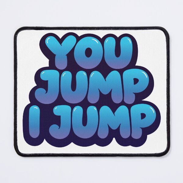 Item preview, You Jump I Jump - Y2K Bubble Graffiti Sticker - Electric Blue designed and sold by homybear.