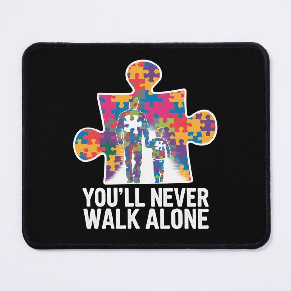 Item preview, Autism Dad Support Alone Puzzle You'll Never Walk designed and sold by CruelShadesSt.