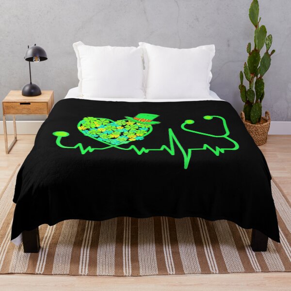 Item preview,  Irish Nurse St Patricks Day Tee Stethoscope Heartbeat  designed and sold by Moxizz.