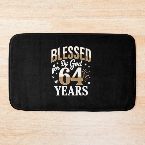Item preview, Blessed by God for 64 years Happy 64th Birthday designed and sold by VasilisLamArt.