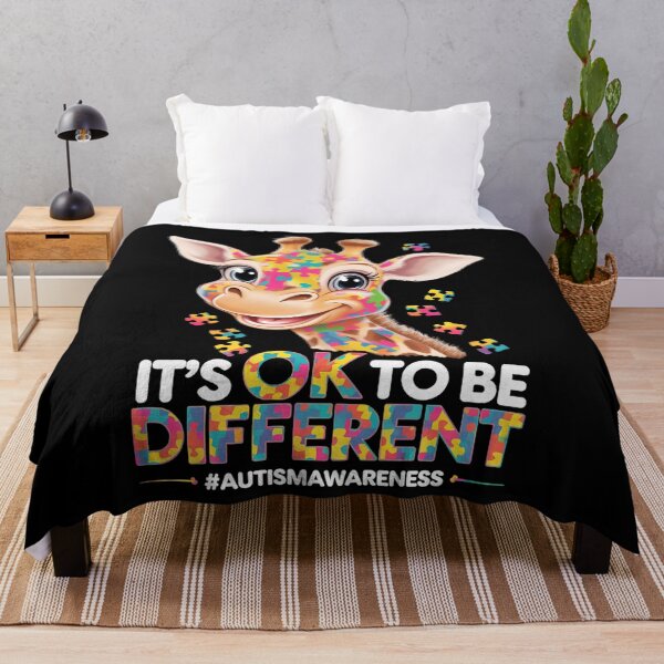 Item preview, Autism Awareness Cute Giraffe Its Ok To Be Different designed and sold by CruelShadesSt.