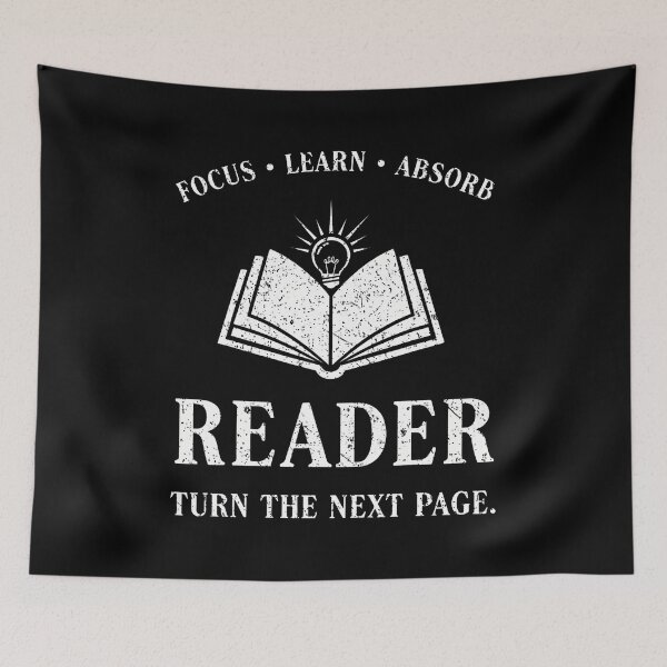 Item preview, Reader Focus Learn Absorb Turn The Next Page Book Lover designed and sold by markettathorn.