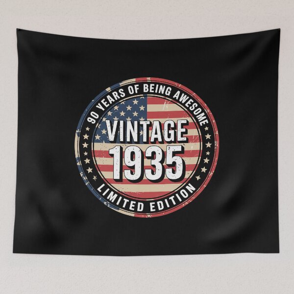 Item preview, 90th Birthday 1935 Limited Edition American Flag designed and sold by milanforbes.