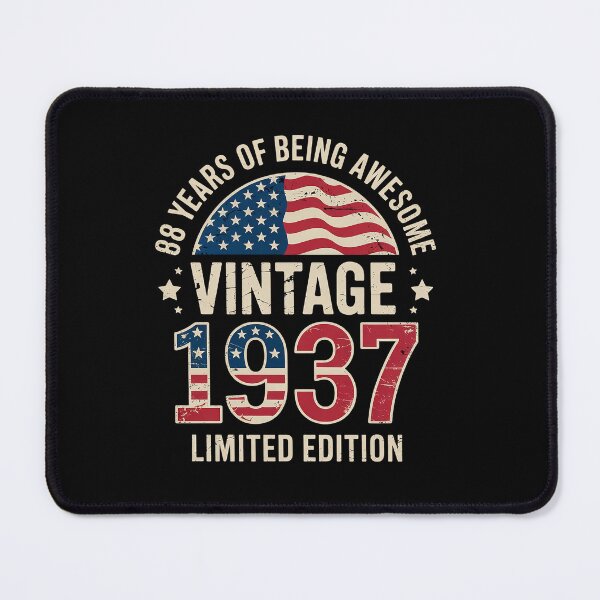 Item preview, 88th Birthday Gifts Men 1937 88 Years Old USA Flag designed and sold by estellaken.