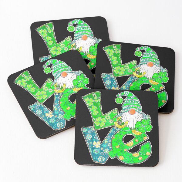 Item preview, Love Gnome Shamrock Horseshoe Lucky Happy St Patricks Day  designed and sold by Moxizz.