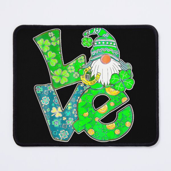 Item preview, Love Gnome Shamrock Horseshoe Lucky Happy St Patricks Day designed and sold by Moxizz.