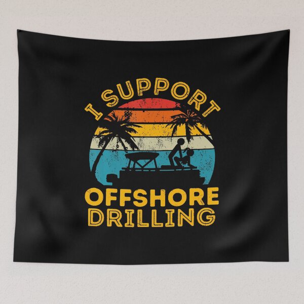 Item preview, Funny I Support Offshore Drilling Pontoon Boat designed and sold by SarahLeanne1.