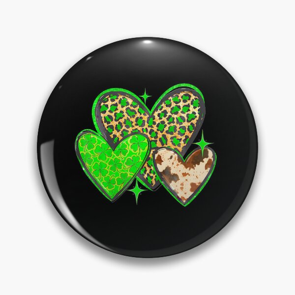 Item preview,  Leopard Heart Lucky Clover St Patricks Day  designed and sold by Moxizz.