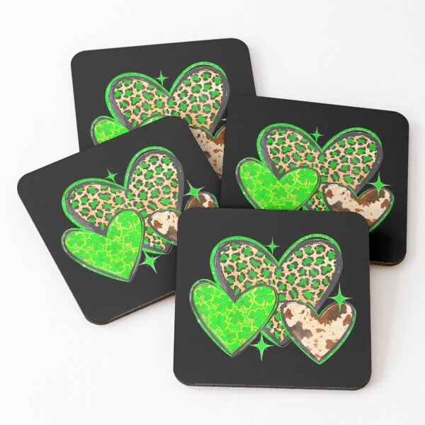 Item preview,  Leopard Heart Lucky Clover St Patricks Day  designed and sold by Moxizz.