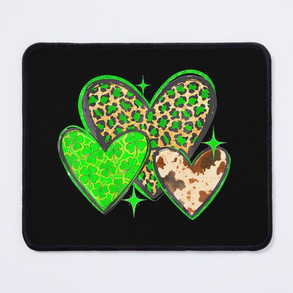 Item preview, Leopard Heart Lucky Clover St Patricks Day designed and sold by Moxizz.