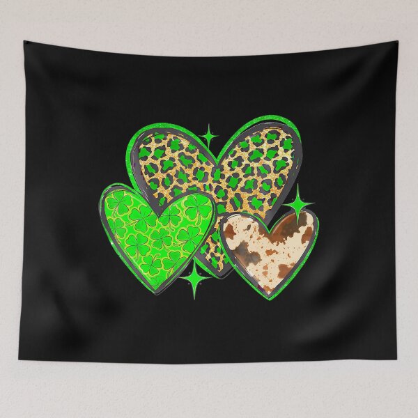 Item preview,  Leopard Heart Lucky Clover St Patricks Day  designed and sold by Moxizz.