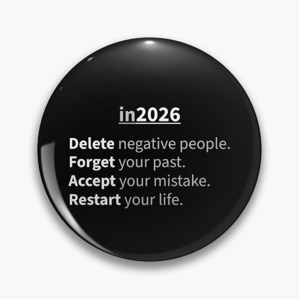 Item preview, In 2026 Delete Negative People Typography Shirt | New Year Mindset Quote | Motivation Minimal Design designed and sold by THE RILONA.
