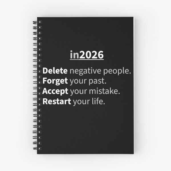 Item preview, In 2026 Delete Negative People Typography Shirt | New Year Mindset Quote | Motivation Minimal Design designed and sold by THE RILONA.