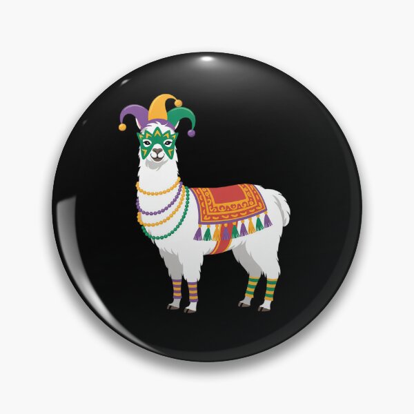 Item preview, Mardi Gras Funny Llama No Probllama New Orleans Louisiana designed and sold by Moxizz.