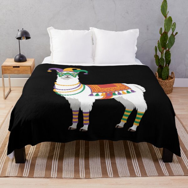 Item preview, Mardi Gras Funny Llama No Probllama New Orleans Louisiana designed and sold by Moxizz.