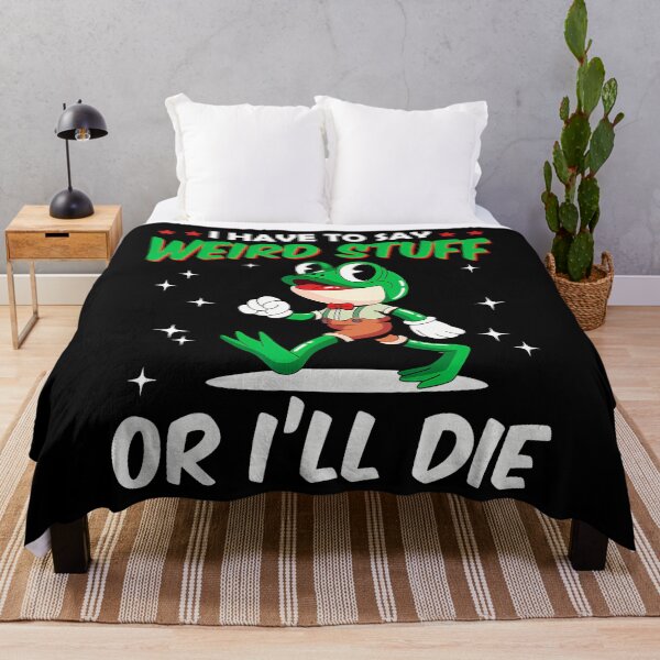 Item preview, I Have To Say Weird Stuff Or I'Ll Die Funny Frog Meme Humor designed and sold by RylynKaub86.