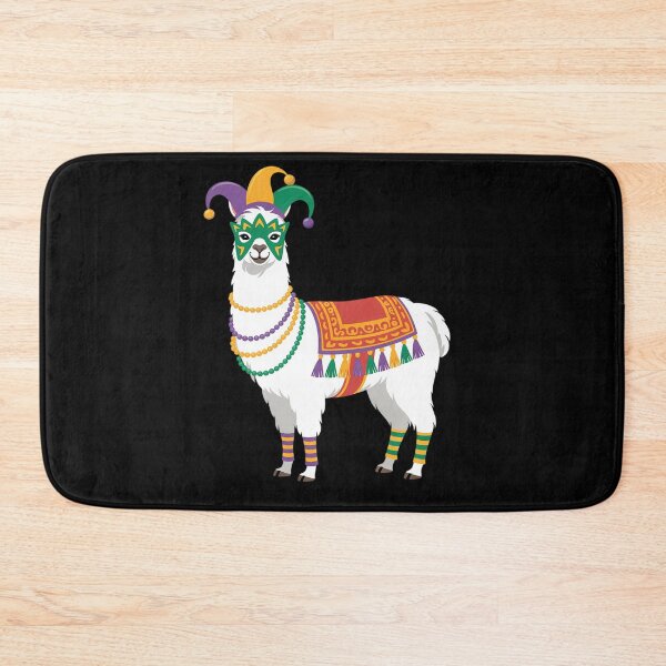 Item preview, Mardi Gras Funny Llama No Probllama New Orleans Louisiana designed and sold by Moxizz.