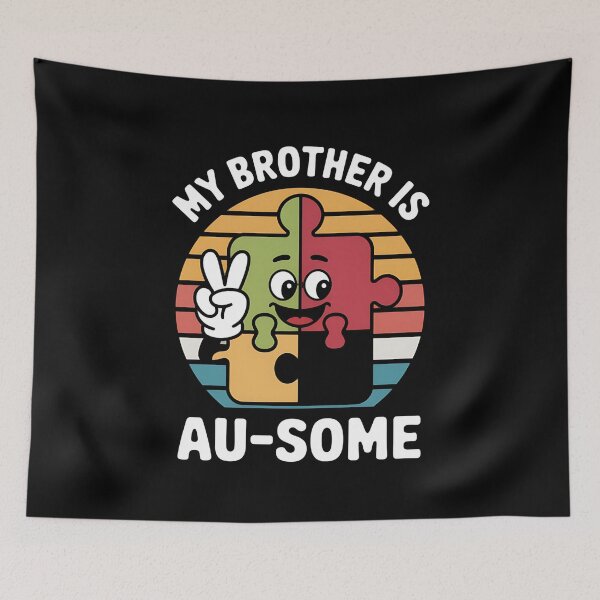Item preview, My Brother Is Awesome Autism Awareness Sister Autistic designed and sold by CruelShadesSt.