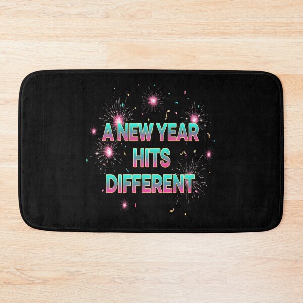 Item preview, A New Year Hits Different 2026-Bold Fireworks Typography Celebration Design designed and sold by Aarvya Fashion Club ( A.F.C ).