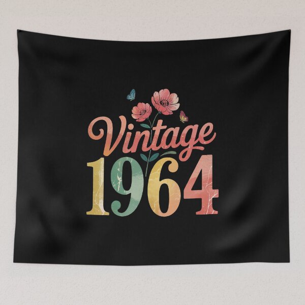 Item preview, 1964 Floral Funny 60th Birthday Awesome Since 1964 designed and sold by FortuneFull.