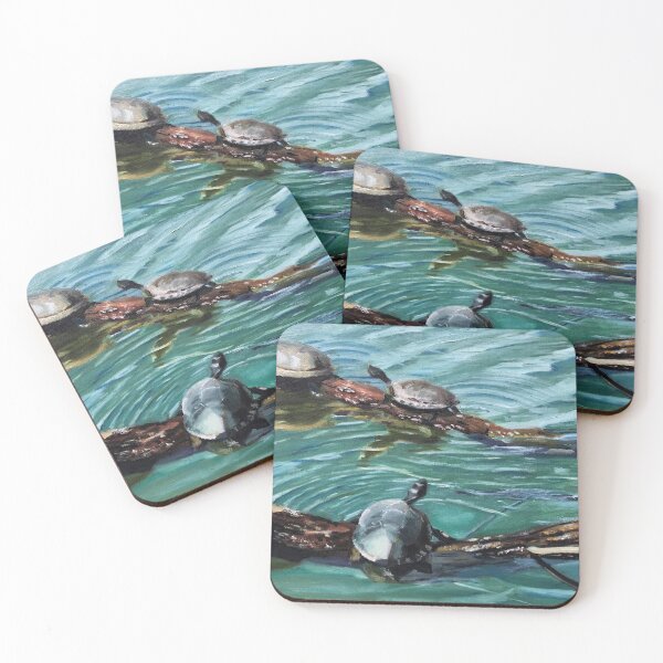 Item preview, Turtles on Misty Lake designed and sold by Blandine Broomfield.