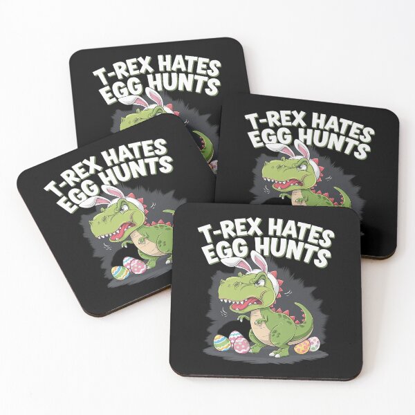 Item preview, Bunny Dinosaur Easter Day  T-Rex Hates Egg Hunts designed and sold by catsdothingz.