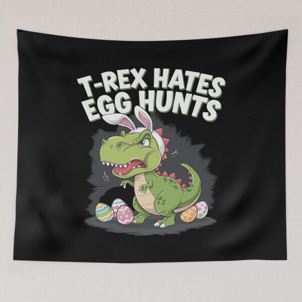 Item preview, Bunny Dinosaur Easter Day  T-Rex Hates Egg Hunts designed and sold by catsdothingz.