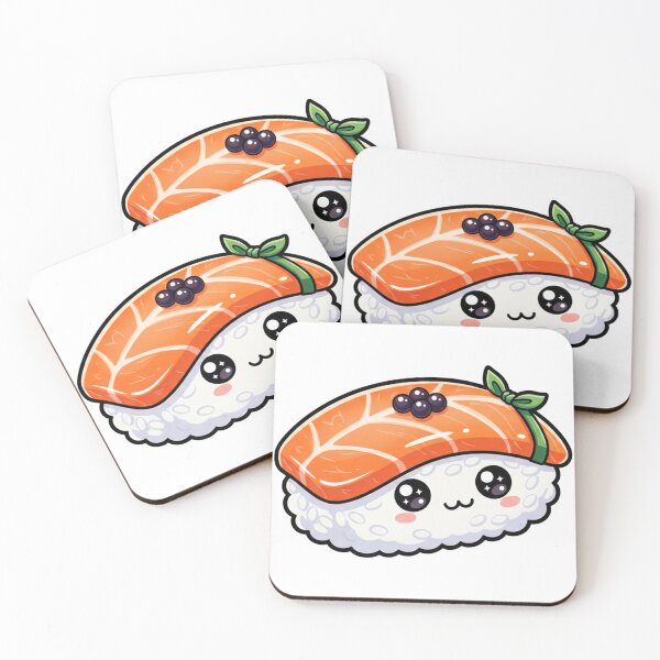 Item preview, Kawaii Salmon Nigiri designed and sold by plastikelectrik.