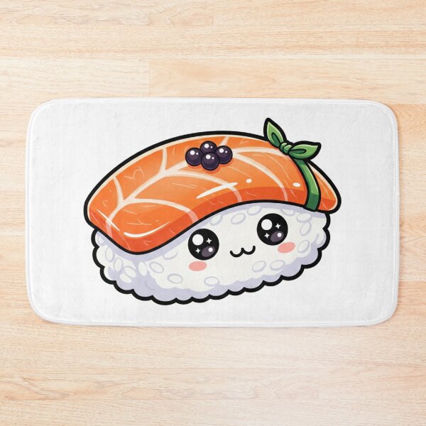 Item preview, Kawaii Salmon Nigiri designed and sold by plastikelectrik.