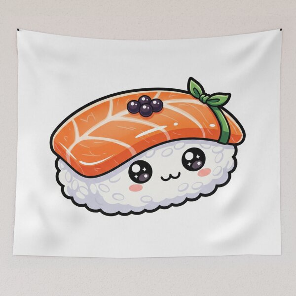 Item preview, Kawaii Salmon Nigiri designed and sold by plastikelectrik.