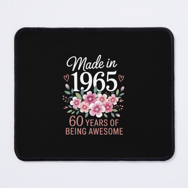 Item preview, Made In 1965 Floral 60th Birthday 60 Years Of Being Awesome designed and sold by IhanVaanMaArt.