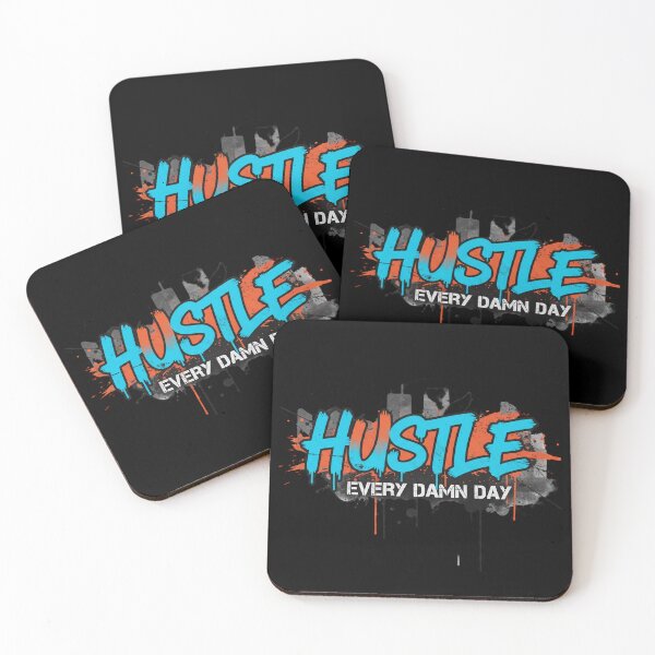 Item preview, Hustle Every Damn Day Motivational Quote Design designed and sold by GiftedExplorer.