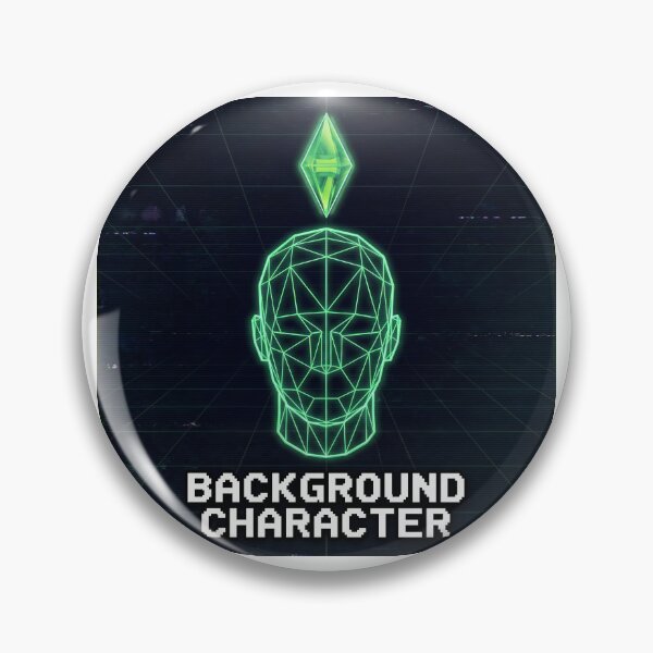 Item preview, Background Character - Retro Wireframe NPC Simulation designed and sold by NextLevelThread.